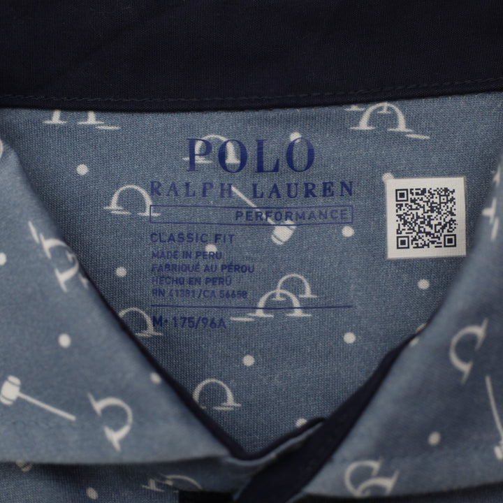 Ralph Lauren Patterned Classic Fit Polo Shirt M | Migration_T-Shirts - Back View | Fashion Rerun
