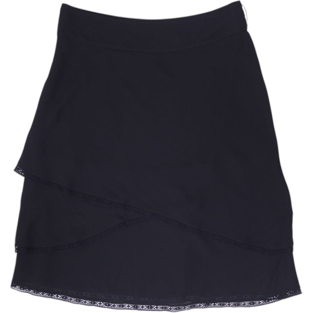 Y2K Ladies R Petites Skirt Structured Layered Midi Skirt Size 10