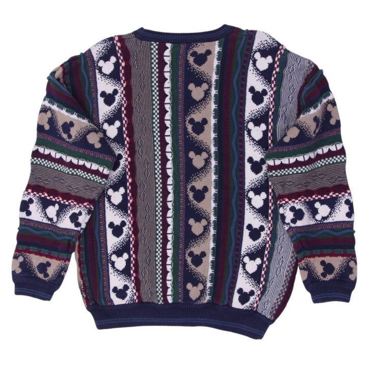 Vintage 90s Mickey Mouse Coogi Style Disney Sweater