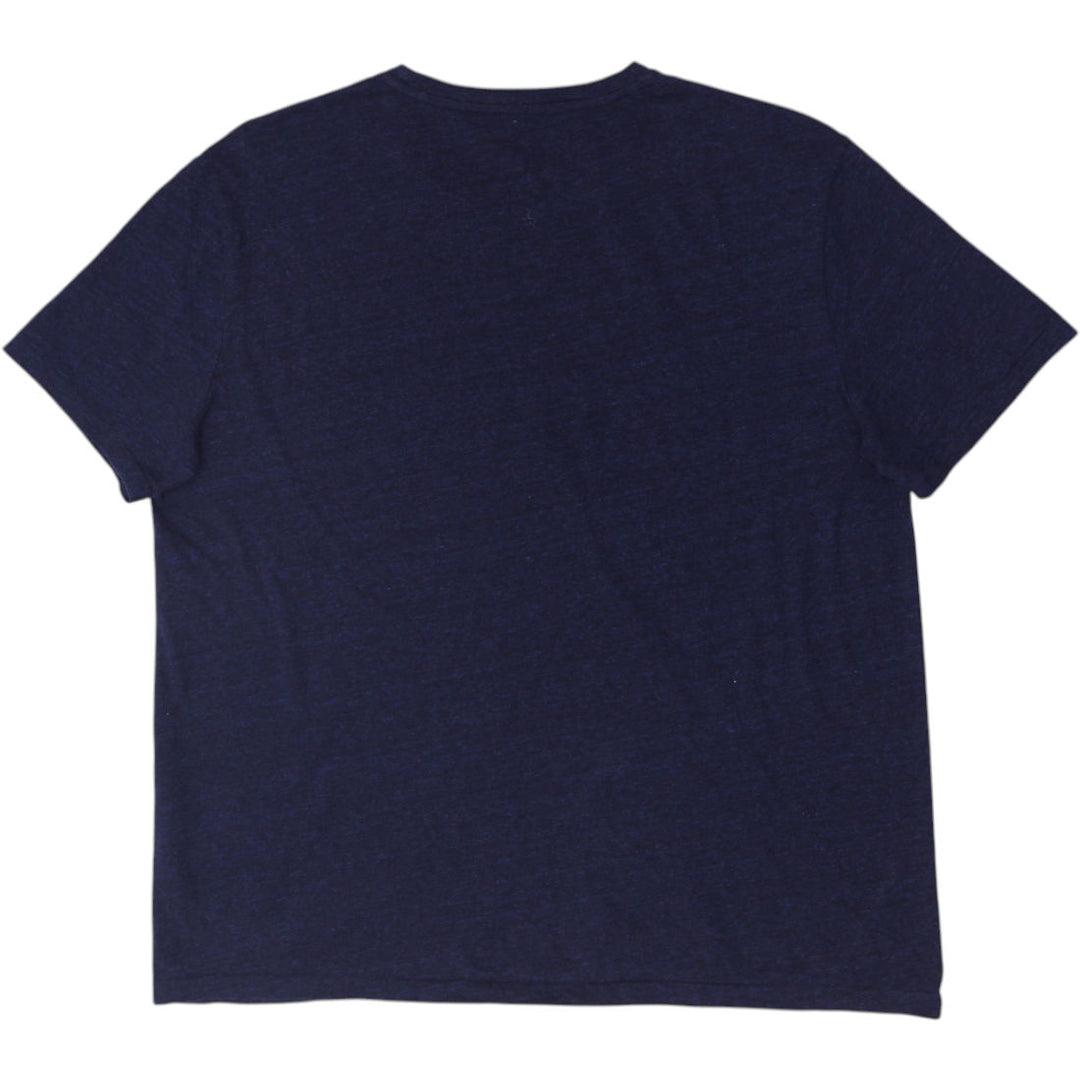 Mens Polo Ralph Lauren Classic Fit Navy Blue Cotton T-Shirt Size L