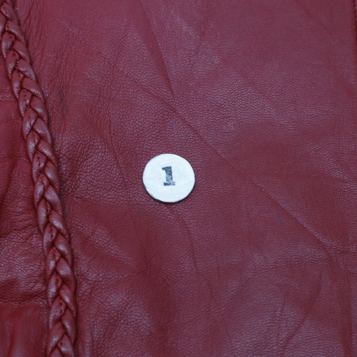 Vintage UNIK Red Leather Biker Jacket Size L | Migration_Jackets MJ DROP - View 9 | Fashion Rerun