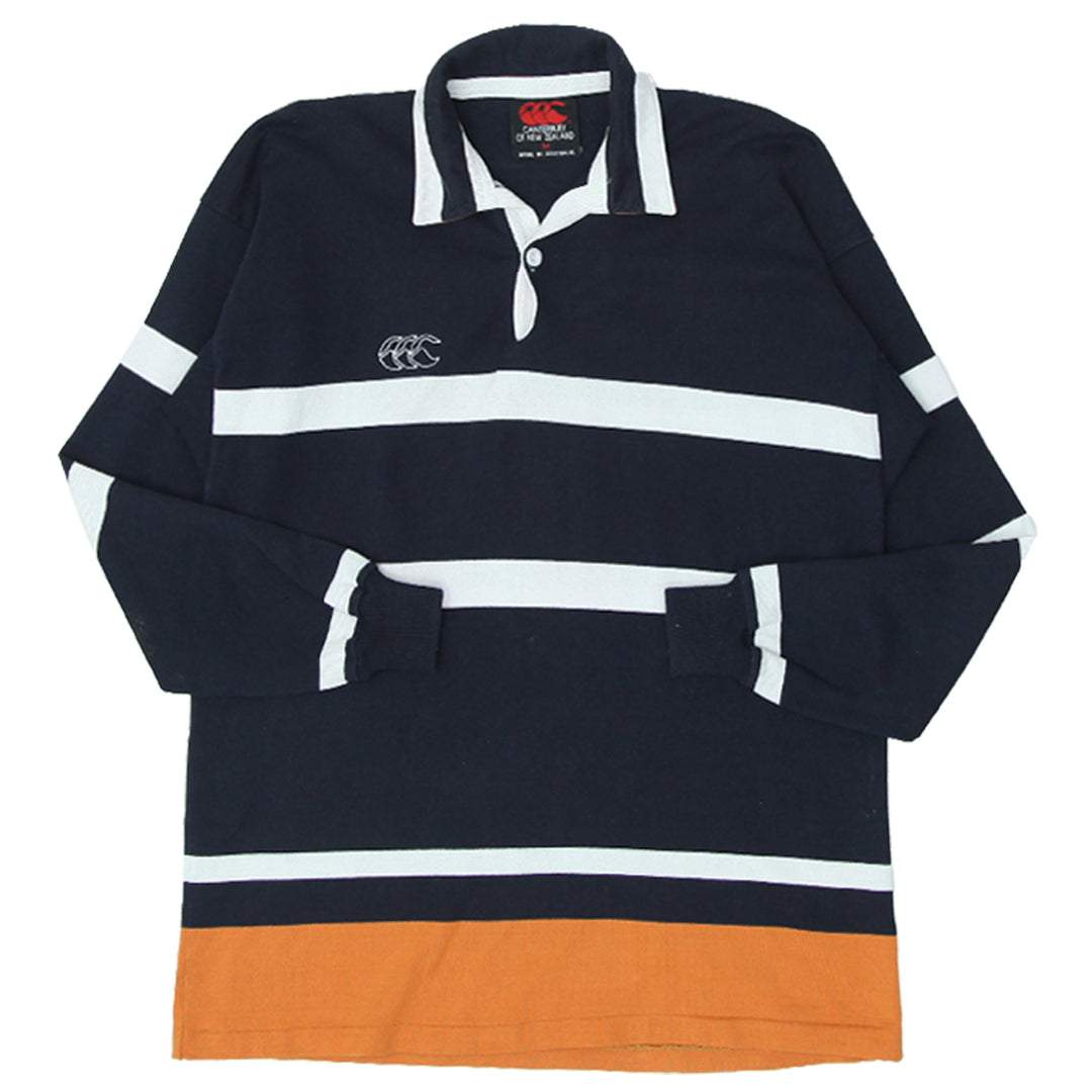 Vintage Canterbury Of New Zealand Stripe Rugby Shirt Size M - Fashion Rerun Vintage Migration_T-Shirt