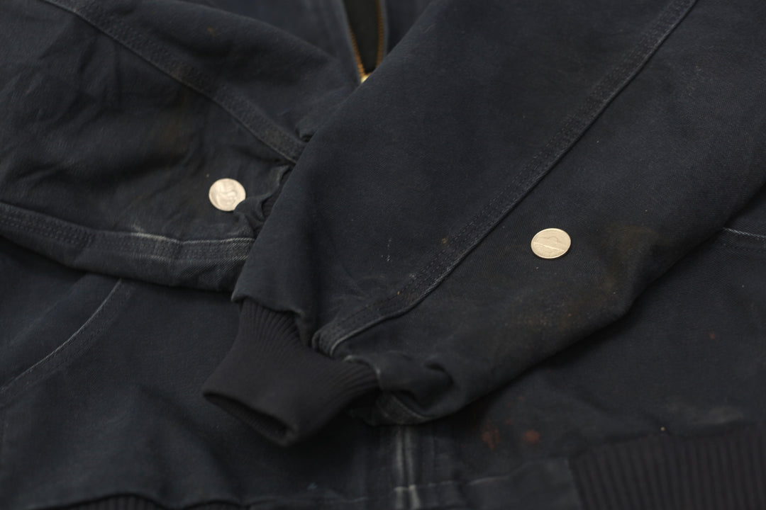 Mens Carhartt J140 DNY Quilted Lining Canvas Work Jacket Made In USA