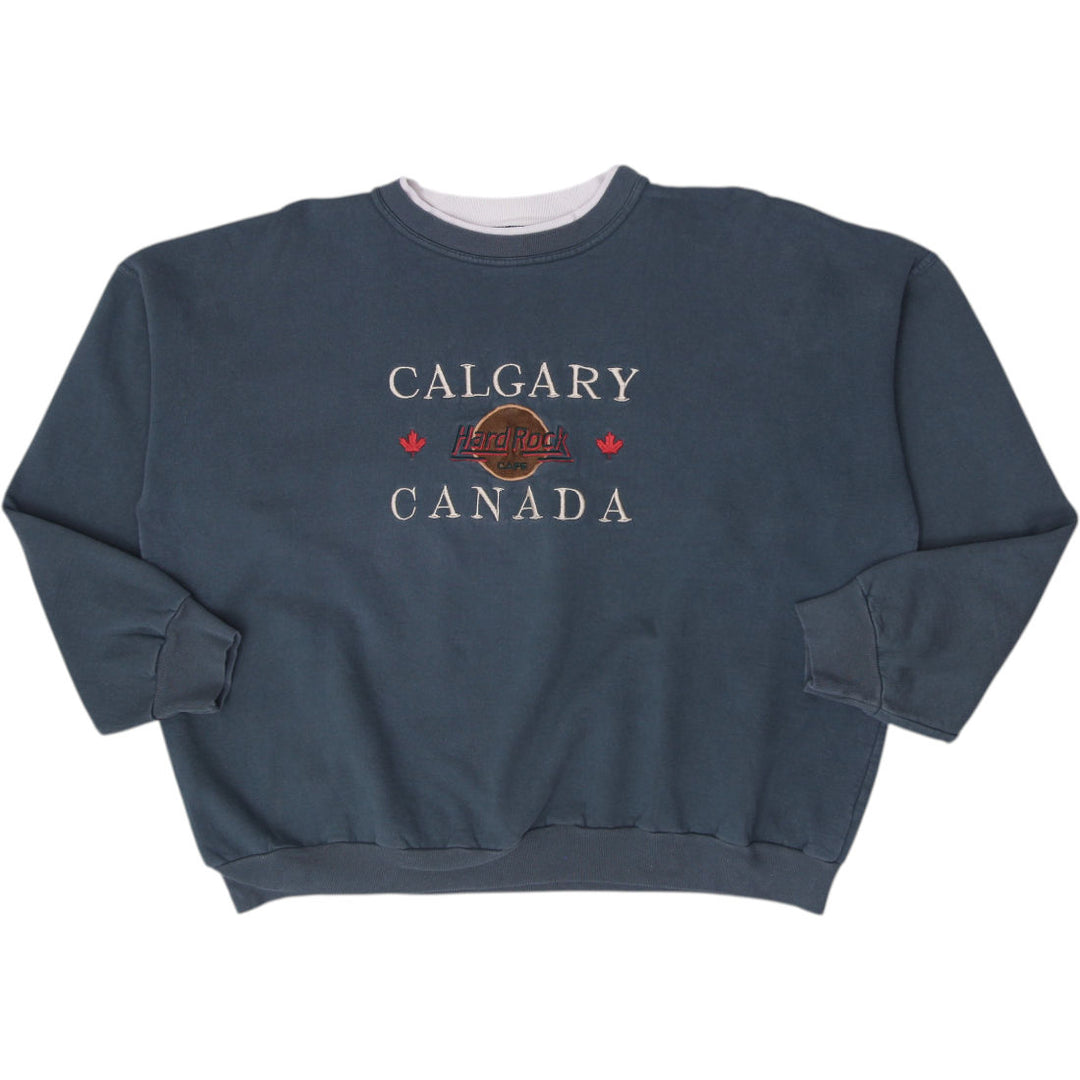 Vintage Mens Hard Rock Cafe Calgary Sweatshirt Size XL