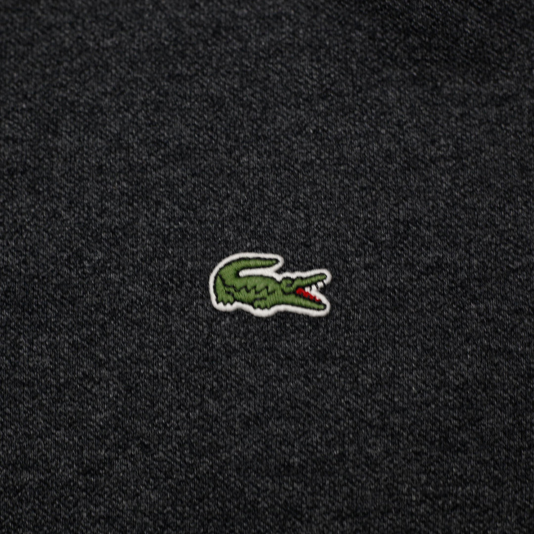 Mens Lacoste Long-Sleeve Classic Fit Polo T-Shirt Dark Heather Grey Size XS