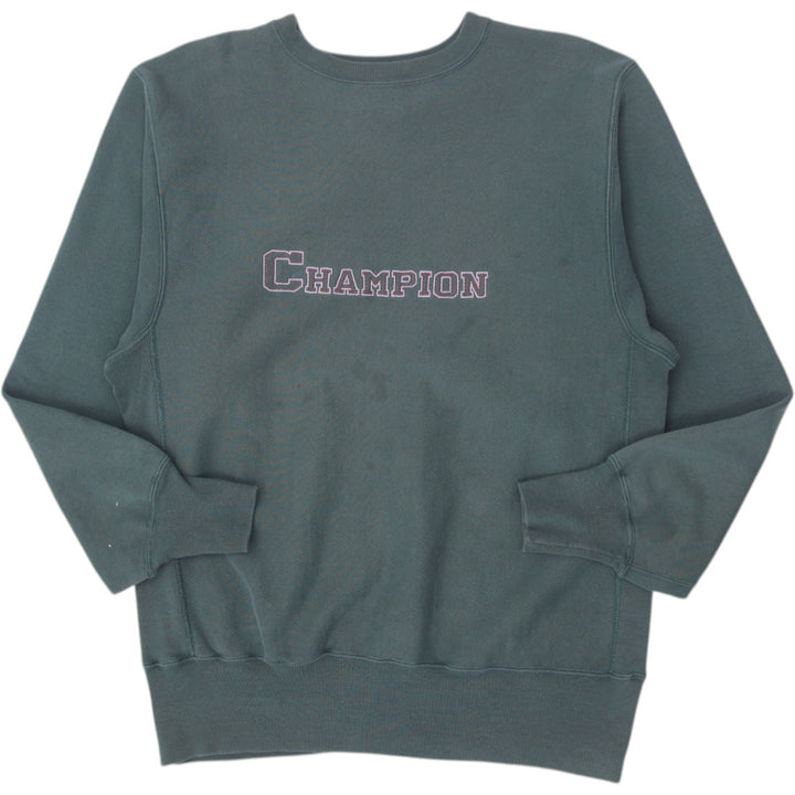 Vintage Mens Champion Reverse Weave Sweatshirt Green Logo | Migration_Sweatshirt | Fashion Rerun