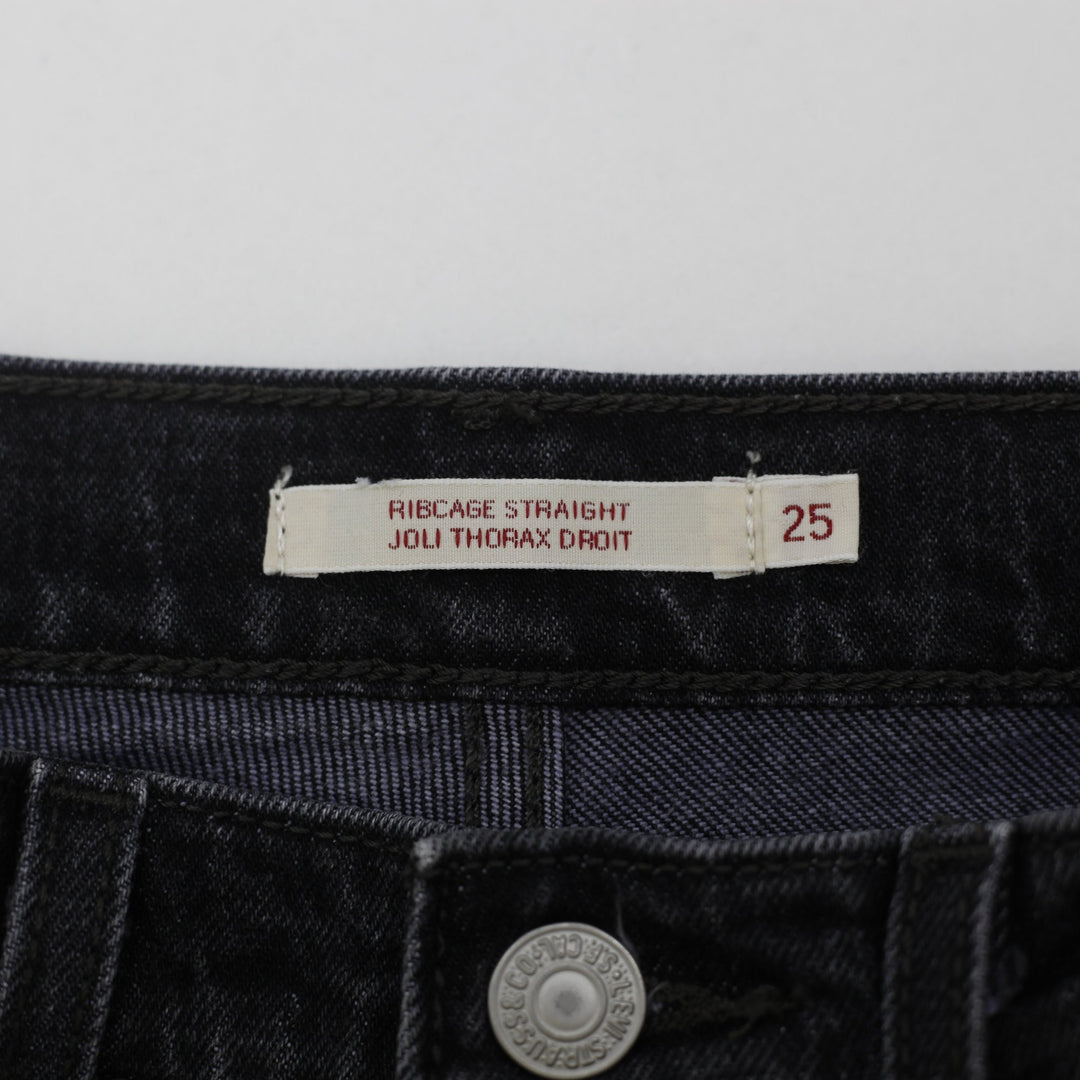 Ladies Levi's Premium Ribcage Straight High Rise Jeans Size 25