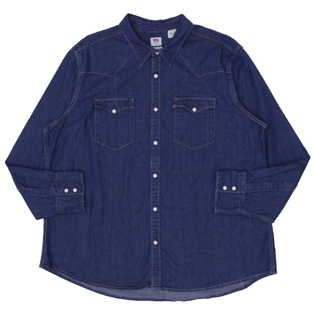 Shop Mens Levi Strauss Pearl Button Denim Long Sleeve Shirt