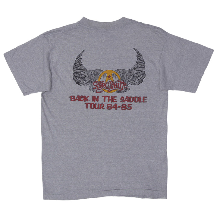 Vintage Aerosmith Back In The Saddle Tour 84-85 T-Shirt Single Stitch L - Fashion Rerun Vintage Migration_T-Shirt