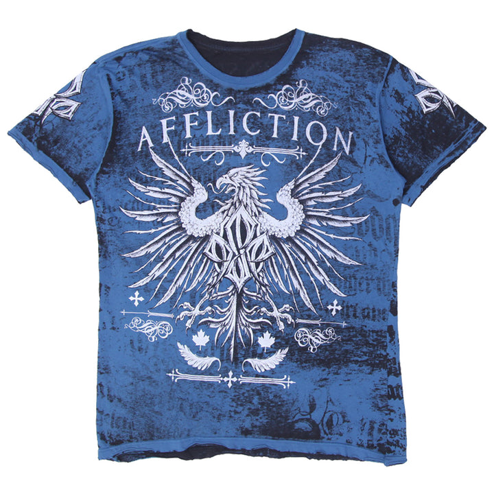 Y2K Mens AFFLICTION Signature Series George St Pierre Rush T-Shirt
