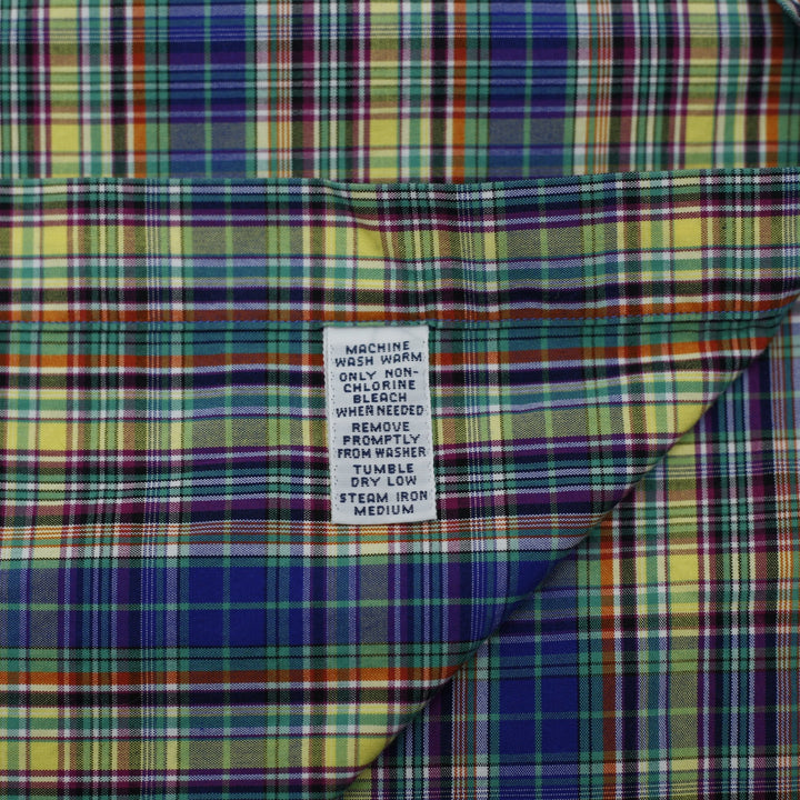 Mens Ralph Lauren Classic Fit Long Sleeve Button Down Plaid Shirt Size 17/XL