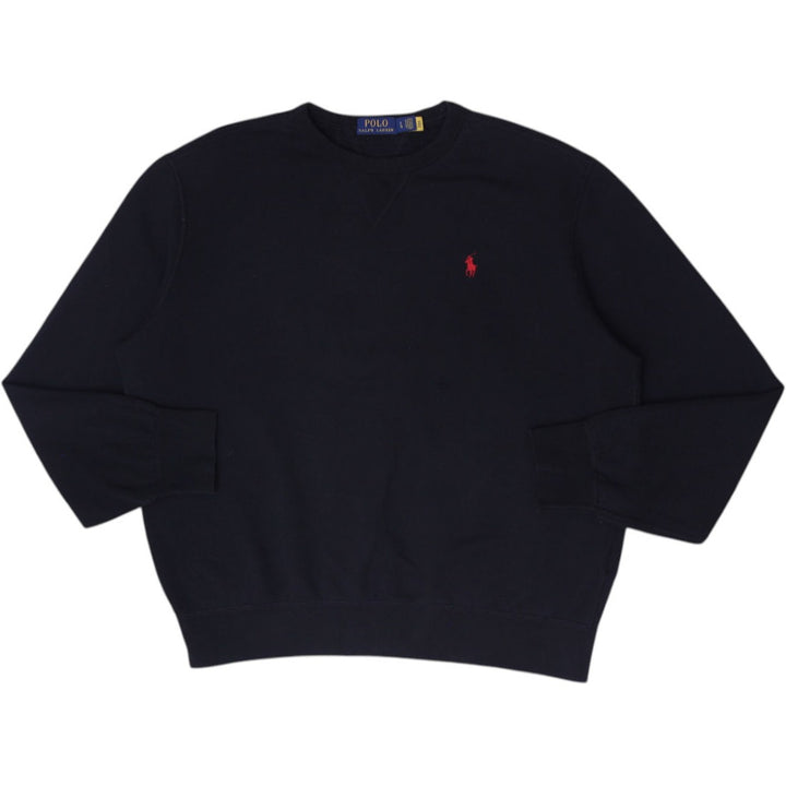 Mens Ralph Lauren Fleece Crewneck Sweatshirt Black Size L