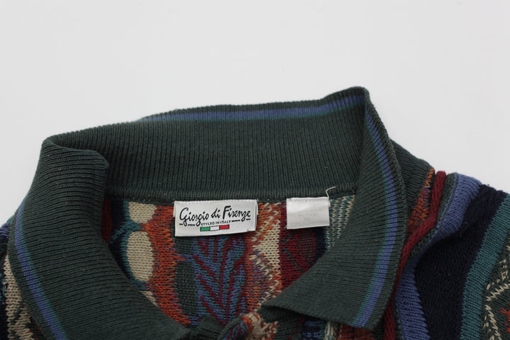 Vintage Giorgio Di Firenze Coogi Style Collar Sweater | Migration_Jumper & Knitwear - Back View | Fashion Rerun