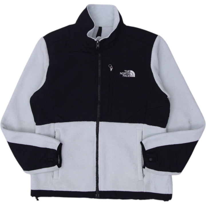 Ladies The North Face Polartec Denali Fleece Blue Black Jacket Size M
