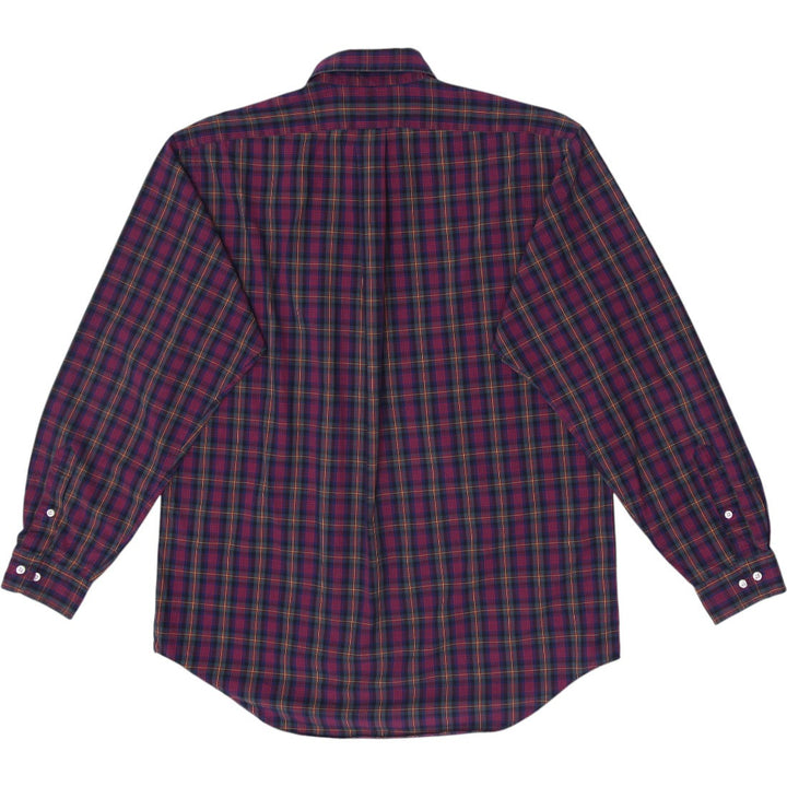 Mens Ralph Lauren Classic Fit Plaid Long Sleeve Shirt Size 16/L