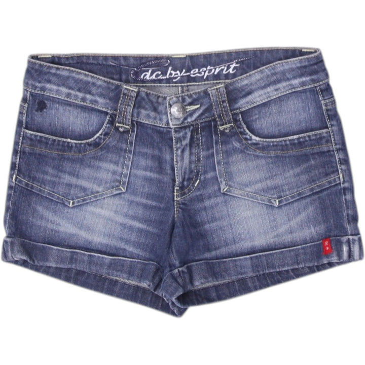 Y2K Ladies EDC Denim Shorts Washed Blue Pocket Detail | Migration_Shorts | Fashion Rerun