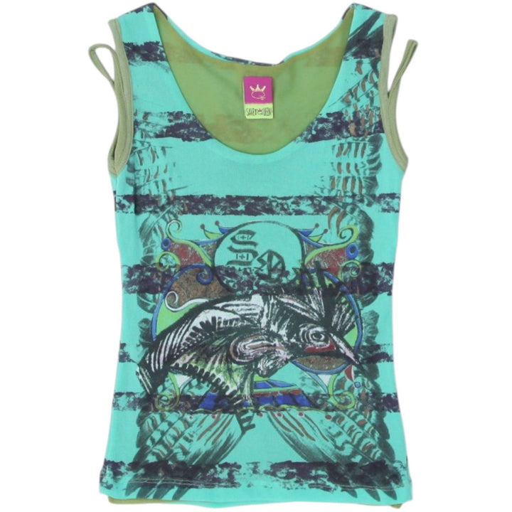 Y2K Ladies Printed Sleeveless Top