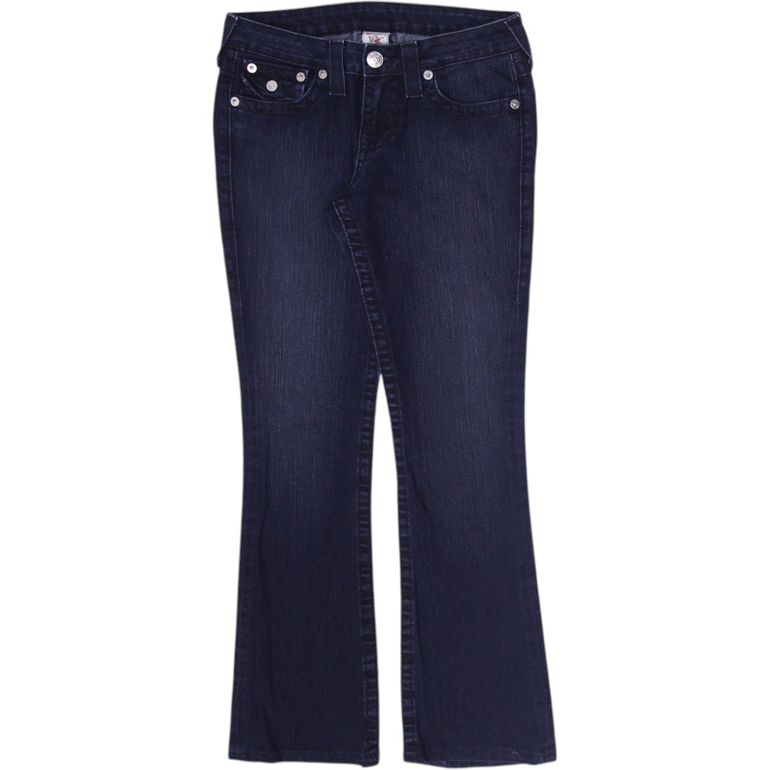 Y2K Ladies True Religion Bootcut Jeans Dark Denim