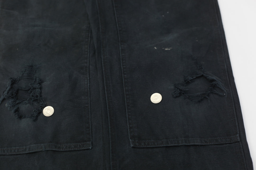 Mens Dungaree Fit B01 BLK Double Knee Carhartt Pants