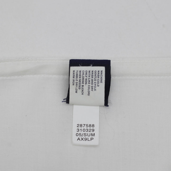 Y2K Ladies GAP White Tiered Midi Skirt Beaded Drawstring Lined Size 2REG