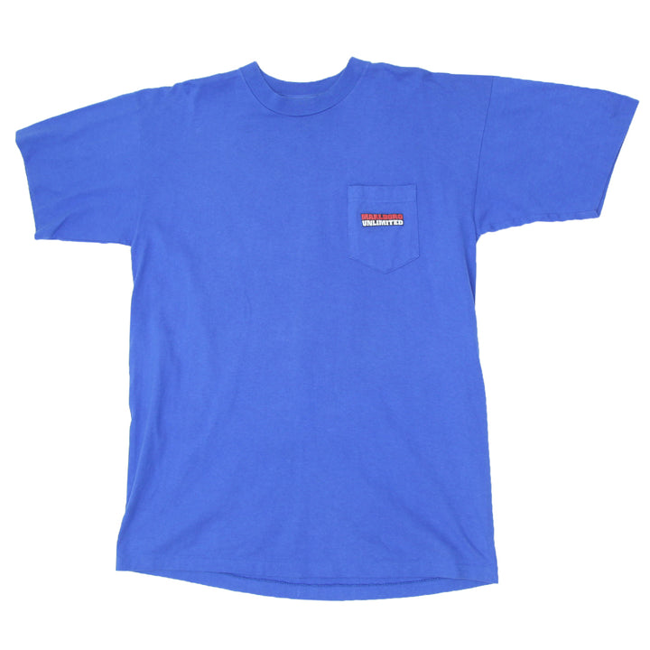 Vintage Marlboro Unlimited Howling Wolf Pocket T-Shirt S.Stitch Made In USA XL | Migration_T-Shirts UAENAT40 | Fashion Rerun
