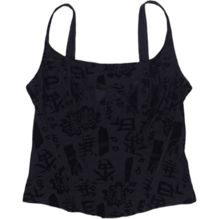 Y2K Ladies Patterned Strappy Tank Top Size L | Migration_Y2K Tops | Fashion Rerun