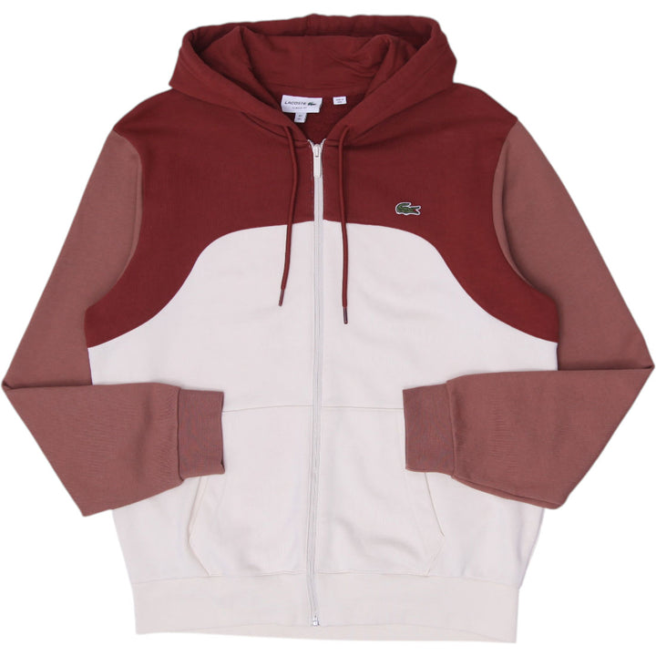 Mens Lacoste Classic Fit Colorblock Full-Zip Hoodie Size L