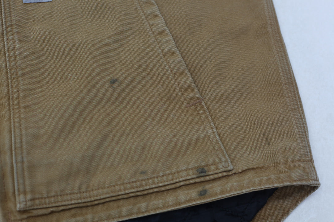 Mens Carhartt 104395-BRN Arctic Quilt Lined Duck Insulated Vest