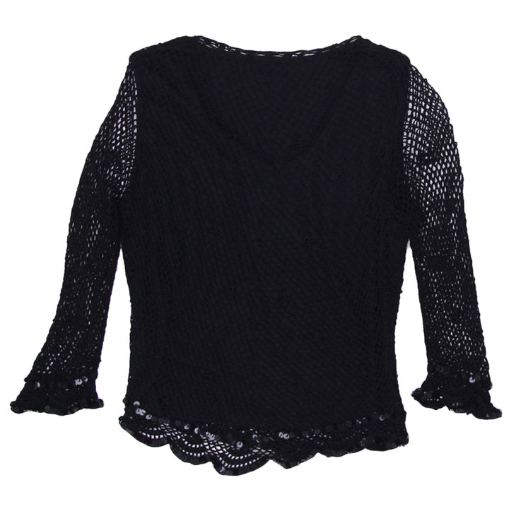 Y2K Ladies Valenti Net Long Sleeve Top