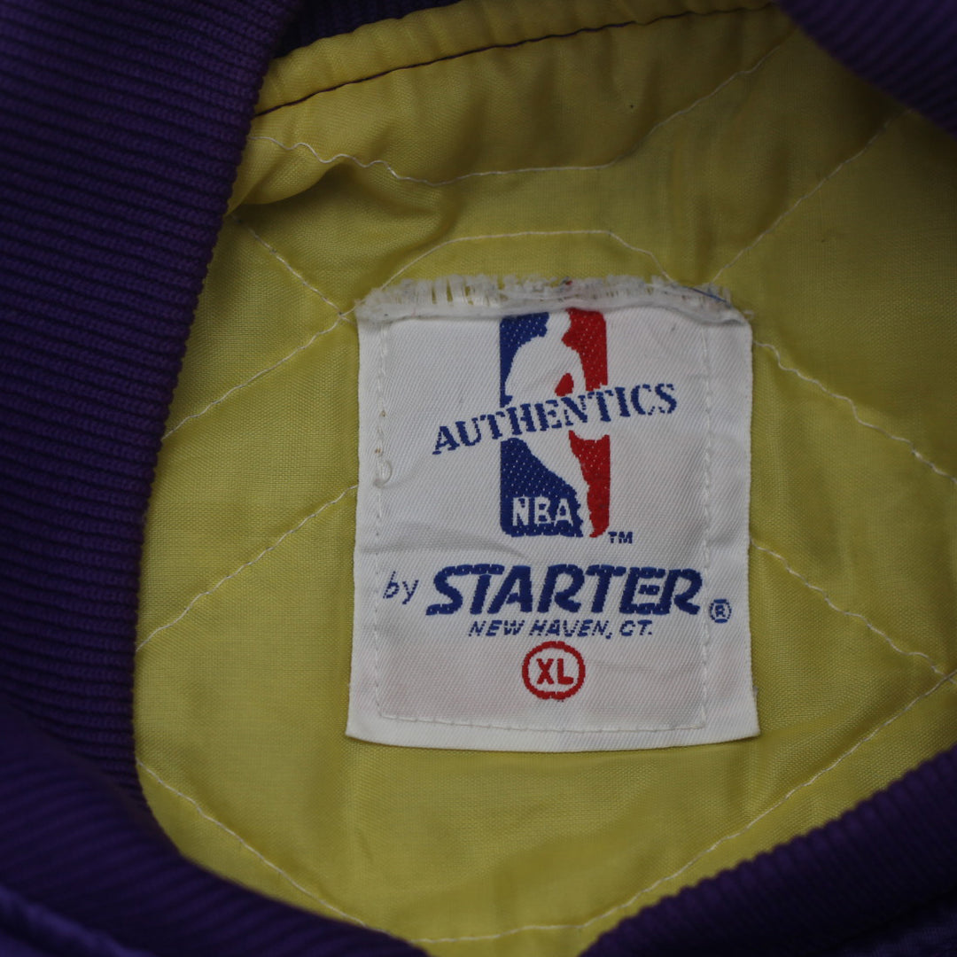 Vintage Starter NBA Los Angeles Lakers Bomber Jacket Size XL, Purple - Fashion Rerun Vintage Migration_Jacket