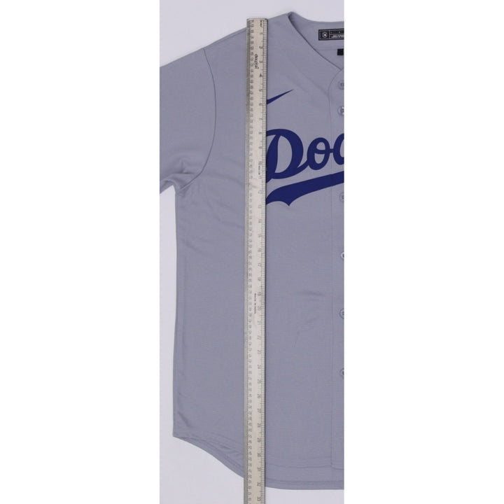 Mens Nike Dodgers Jersey Gray MLB Baseball Team | Migration_Jerseys - View 7 | Fashion Rerun