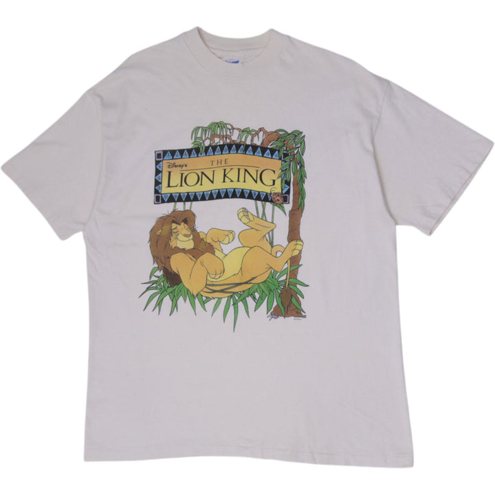 Vintage 90s Disney The Lion King Graphic T-Shirt Hanes Beefy-T Made in USA Single Stitch XL