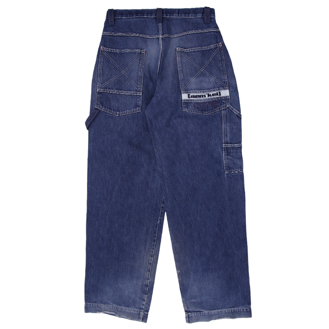 Shop Mens Y2K Aem'kei Nyc Button Fly Baggy Carpenter Jeans
