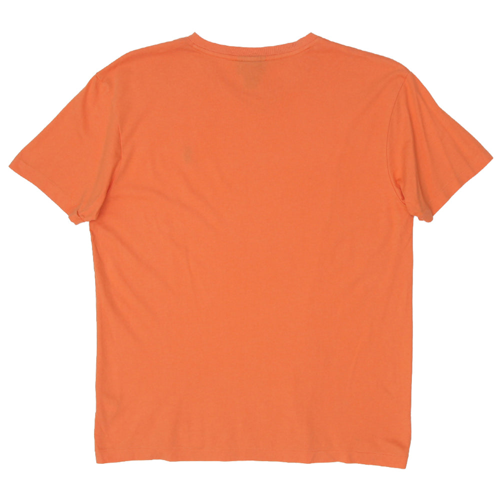 Mens Polo Ralph Lauren V-Neck T-Shirt Orange - Fashion Rerun Vintage Migration_T-Shirt