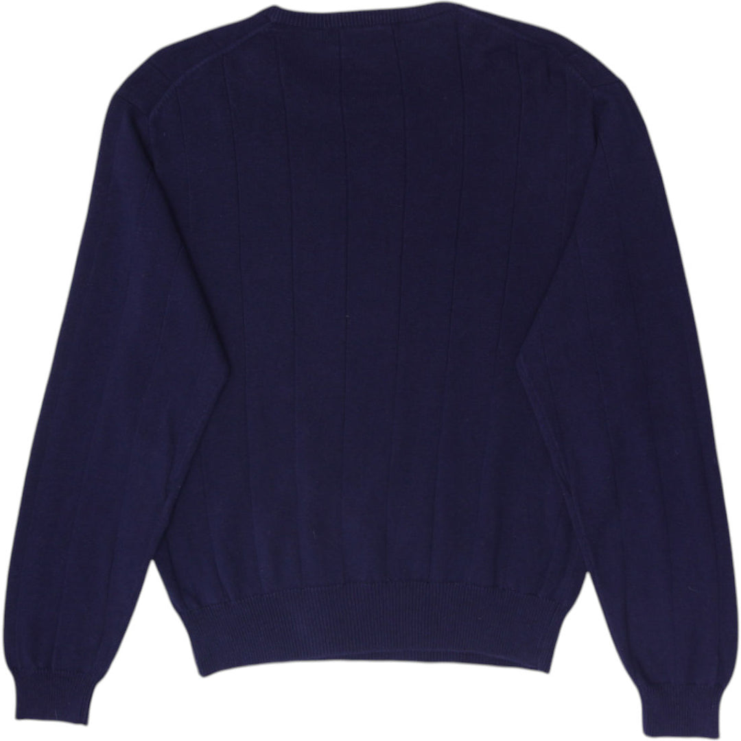 Mens Polo Ralph Lauren Sweater Subtle Vertical Rib Knit Pattern