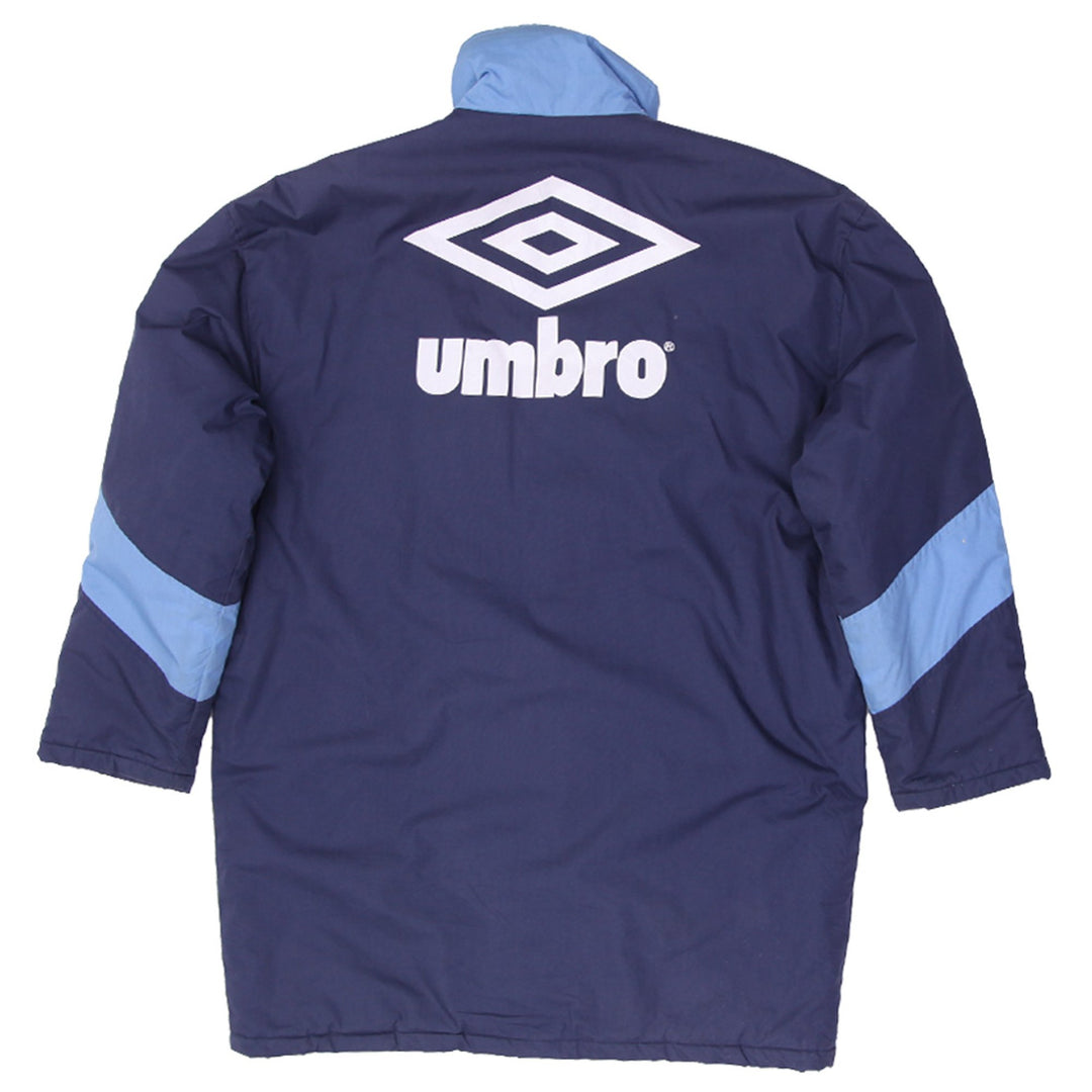 Vintage Mens Umbro Jacket Navy Blue Full Zip Athletic Sports | Migration_Jackets UAENAT20 - Side View | Fashion Rerun