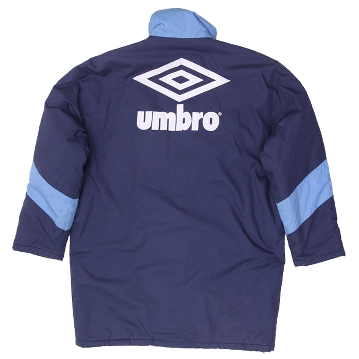 Vintage Mens Umbro Jacket Navy Blue Full Zip Athletic Sports | Migration_Jackets UAENAT20 - Side View | Fashion Rerun