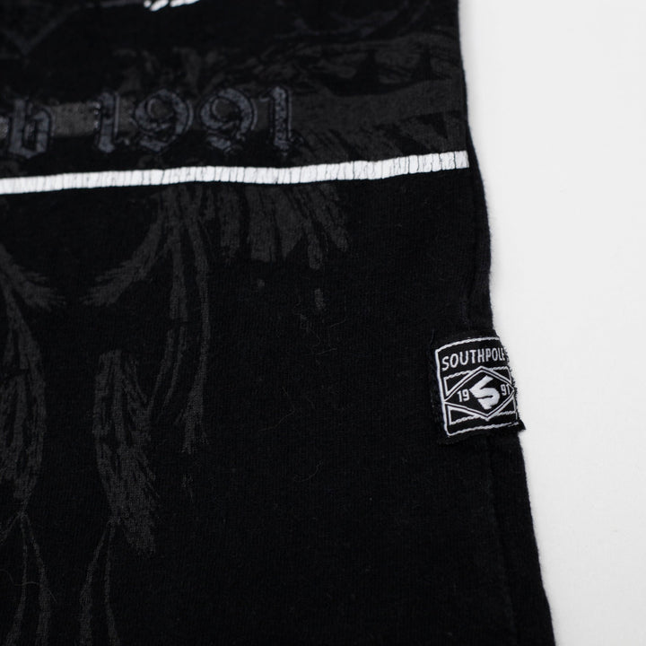 Y2K Mens Southpole Cyber Grunge Skull T-Shirt Size L