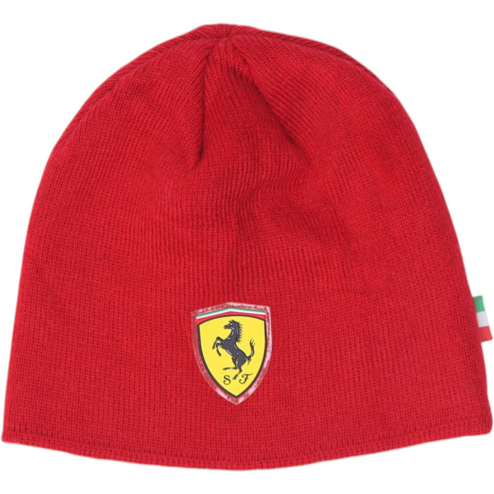 Kids Puma Ferrari Red Knitted Beanie