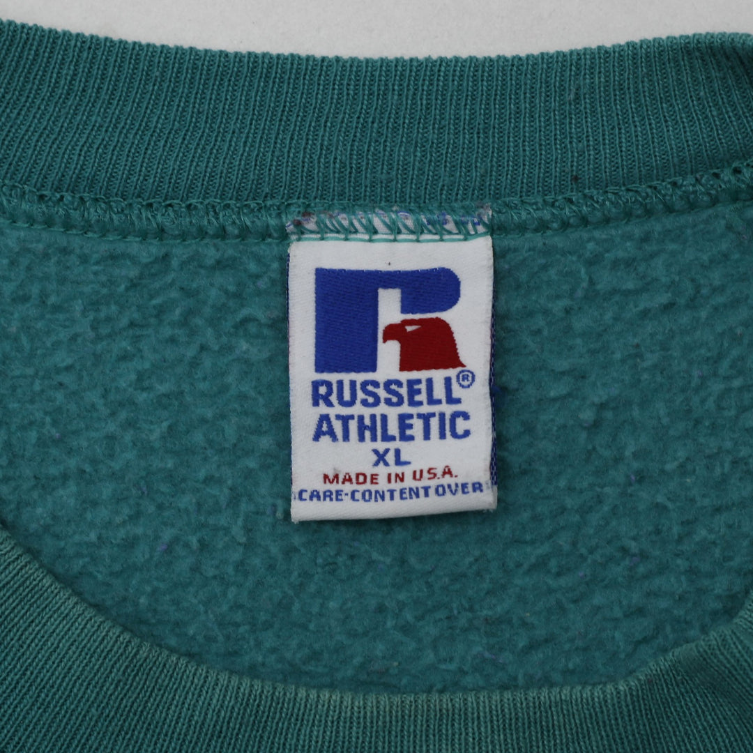 Vintage Mens Russell Athletic Sweatshirt Green Miami Dolphins NFL | Migration_Sweatshirts - Back View | Fashion Rerun