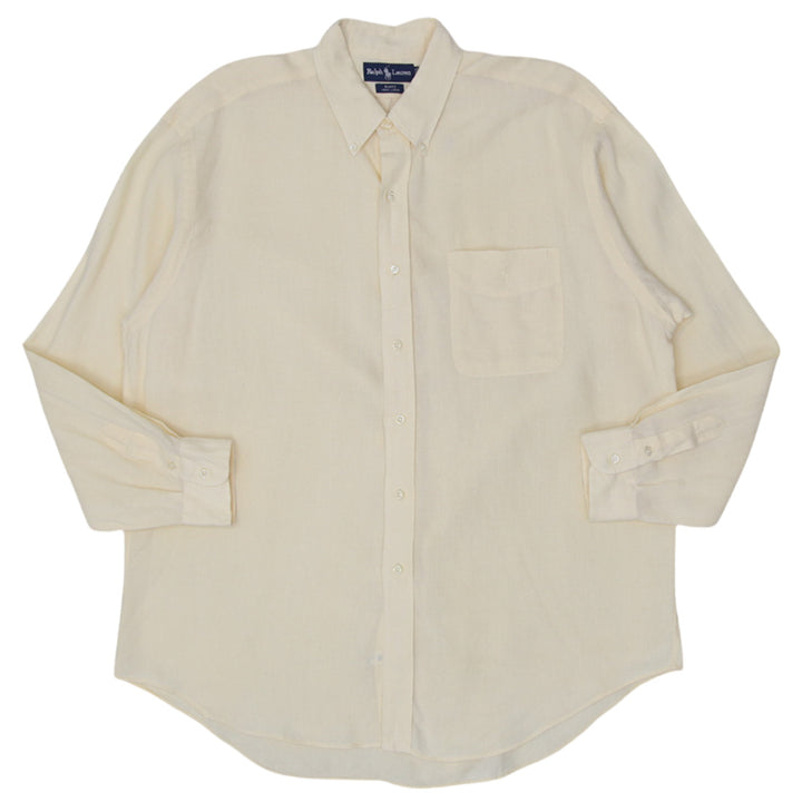 Mens Ralph Lauren Blake 100% Linen Long Sleeve Shirt