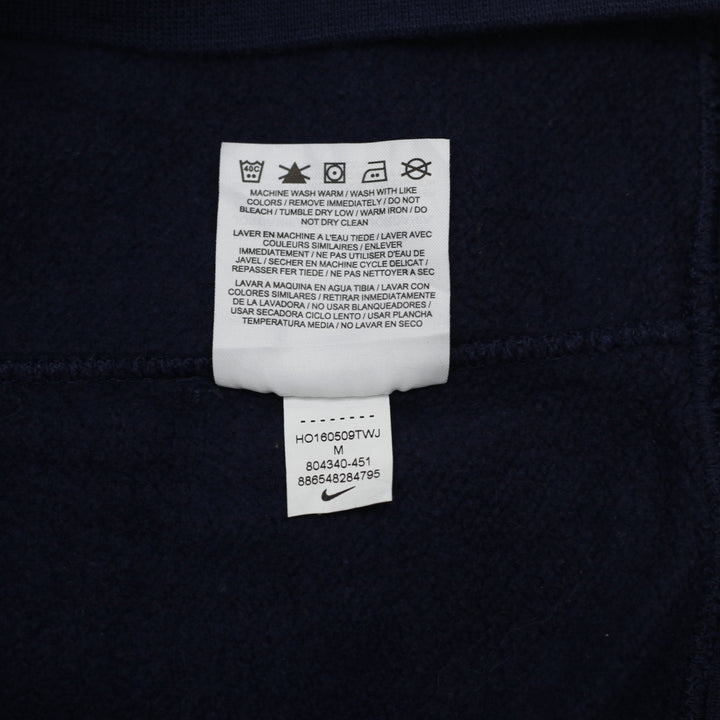 Mens Nike Sweatshirt Navy Fleece Crew Neck Pullover Size M