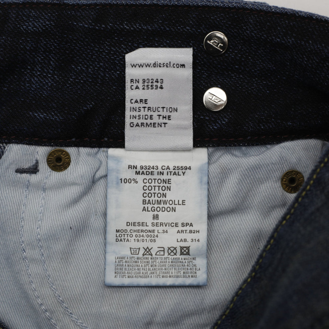 Y2K Mens Diesel Cheron Denim Jeans Washed Size 31 | Migration_Jeans - Detail View | Fashion Rerun