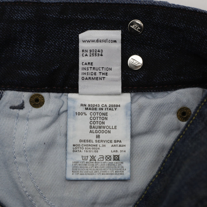 Y2K Mens Diesel Cheron Denim Jeans Washed Size 31 | Migration_Jeans - Detail View | Fashion Rerun