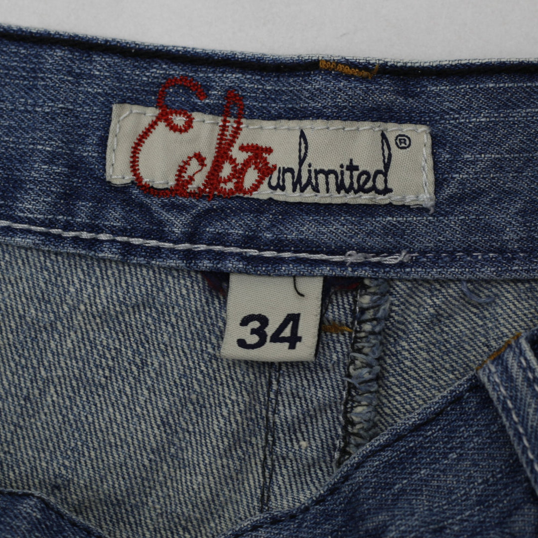 Y2K Mens Ecko Jeans Washed Blue Straight Leg Denim Baggy Fit