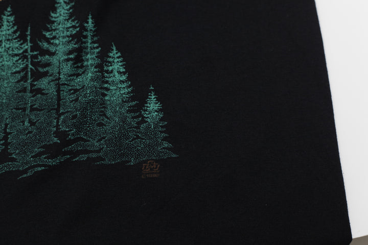 Vintage Flying Eagle Nature T-Shirt Single Stitch Made in USA Jerzees L