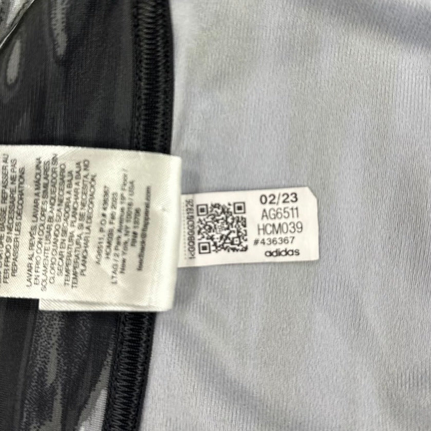 Mens Adidas 2023 AG6511 Monochrome Abstract Pattern Full-Zip Track Jacket