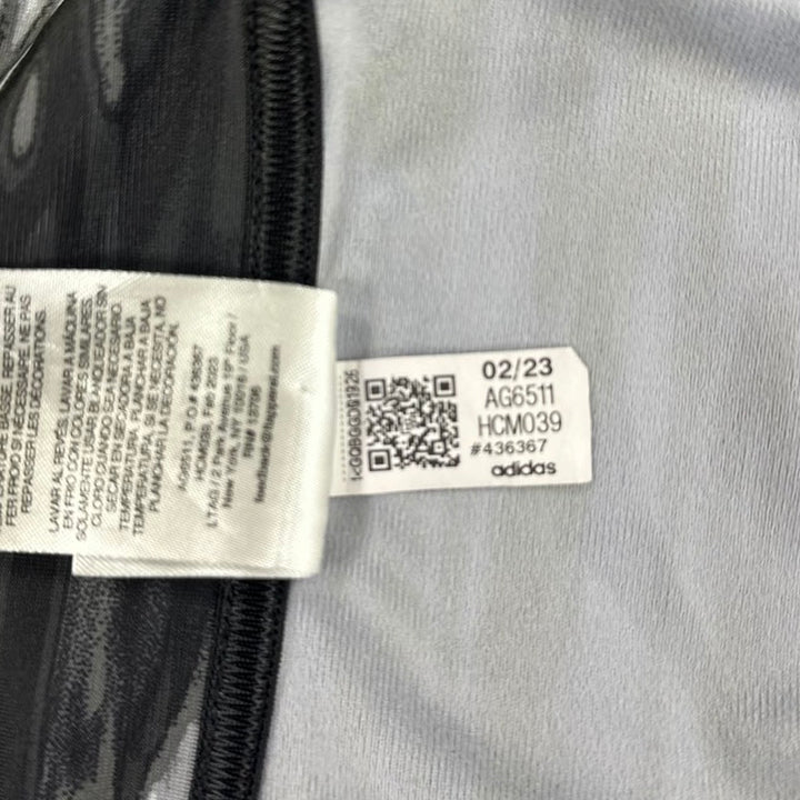 Mens Adidas 2023 AG6511 Monochrome Abstract Pattern Full-Zip Track Jacket