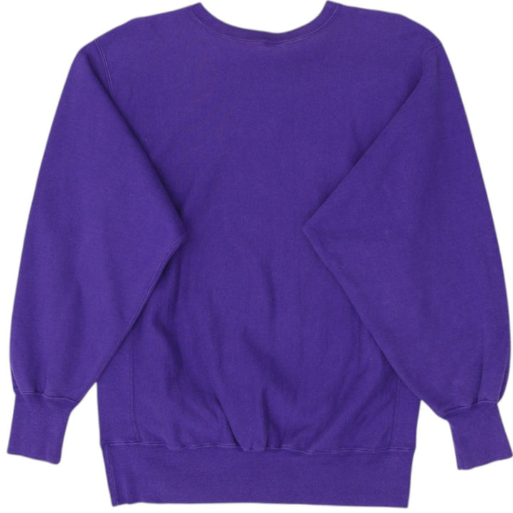 Vintage Embroidered Champion Logo Reverse Weave Purple Sweatshirt XL | Migration_Sweatshirt - Side View | Fashion Rerun