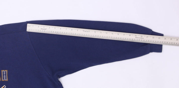 Vintage Embroidered Swoosh By Nike Navy Pullover Hoodie Size L | Migration_Hoodies - View 8 | Fashion Rerun